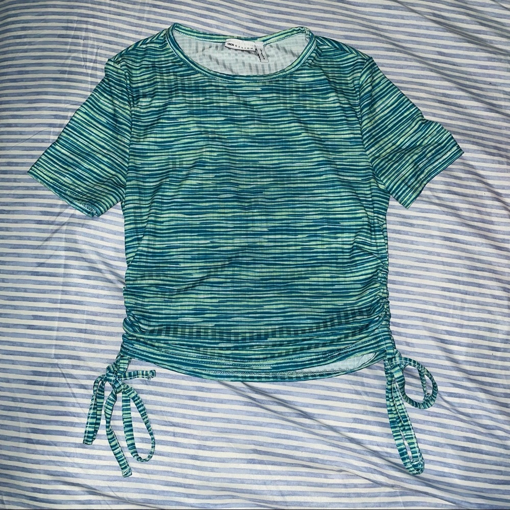 ASOS design ruched fitted top